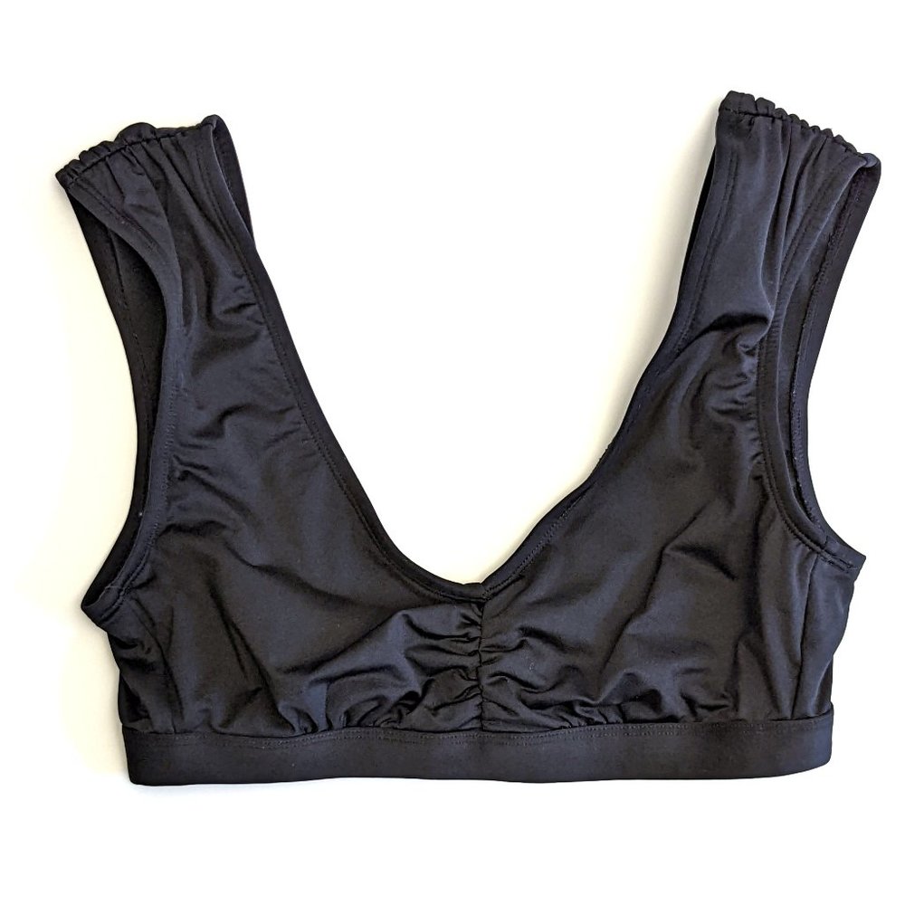 Shade & Shore Women's Summer Black Bikini Top Swim Suit Clasp Back Size Medium
